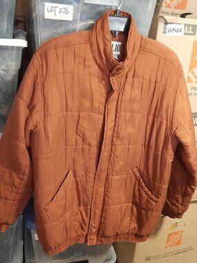 Vintago Clio Quilted Puffer Jacket Brown Size M Worn Once Good Condition